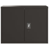 File Cabinet Black 90x40x70 cm Steel 339722