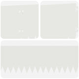 Lawn Edging 20 pcs 103 x 20 cm Steel White 8008473