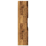 Bathroom Hanging Cabinet Old Wood 30x30x130 cm Engineered Wood 856221