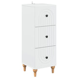 Drawer Cabinet White 33 x 34.5 x 90 cm Engineered Wood 894155