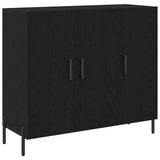 Sideboard Black Oak 90 x 34 x 80 cm Engineered Wood 869081