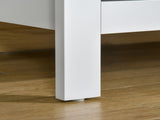 Modern Chest of Drawers, 5 Drawer Storage Cabinet with Metal Handles and Runners for Bedroom, White T3398P344211