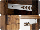 Wall-Mounted Bedside Cabinet Old Wood 33 x 34.5 x 40 cm 898141