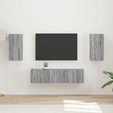 TV Cabinet Set 4 pcs Grey Sonoma Engineered Wood 3409156