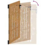 Garden Gate 100x150 cm Corten Steel Bamboo Design 153241