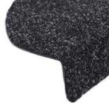 Stair Mats Self-adhesive 15 pcs 56x17x3 cm Black Half Round 132692