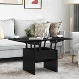 Coffee Table Black Oak 55 x 54.5 x 45 cm Engineered wood 887410
