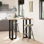 ZNTS Bar Table Legs T-Shaped 2 pcs Black 60x35x cm Steel 4013104