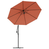 Cantilever Garden Parasol Terracotta Polyester, Steel Large 313781