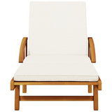 ZNTS Sun Loungers 2 pcs with Cushions 200x68x83 cm Solid Wood Acacia 3206372