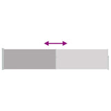 Patio Retractable Side Awning 100x500 cm Grey 48386