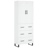 Highboard White 69.5x34x180 cm Engineered Wood 3195867