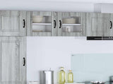 Wall Glass Cabinet LUCCA Grey Sonoma 40 x 31 x 40 cm 884846