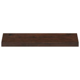 Window Sills 2 pcs Dark Brown 80x 25 x 2 cm Solid Beech Wood 42048304