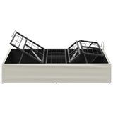 Electric Adjustable Bed Frame White 190 x 90 x 33.5 cm Steel 42037330
