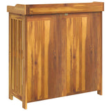 Garden Cabinet Natural 93 x 41.5 x 98cm Solid Acacia Wood 42001365