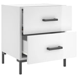 Bedside Cabinets 2 pcs High Gloss White 40x35x47.5 cm Engineered Wood 827313