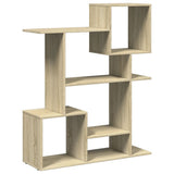 Room Divider Bookcase Sonoma Oak 92x29x112 cm Engineered Wood 858122