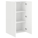 TV Wall Cabinet White 59.5 x 31 x 100 cm Engineered Wood 892369