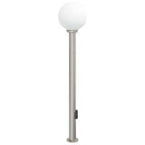 Bollard Light with Outlet 120 cm Stainless Steel IP44 4006105