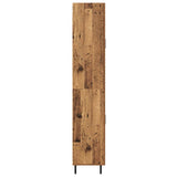 Highboard with Drawer 2 pcs Old Wood Engineered Wood and Glass 3415770