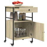 Kitchen Trolley Sonoma Oak 56x43x89.5 cm Engineered Wood 842392