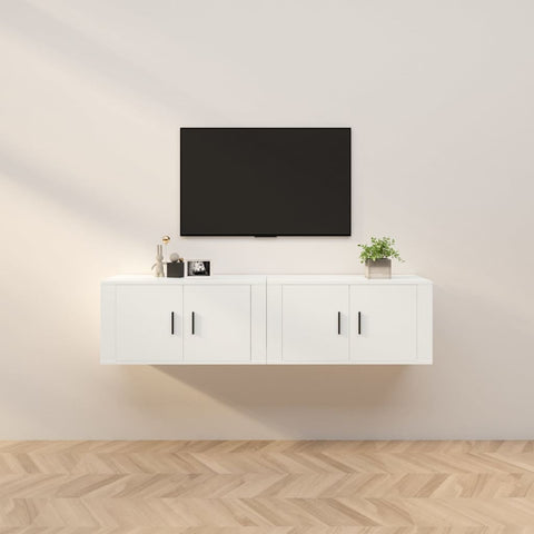Wall-mounted TV Cabinets 2 pcs White 80x34.5x40 cm 3188350