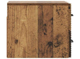 Wall-Mounted Bedside Cabinet 2 pcs Old Wood 34.5 x 33 x 40 cm 898652