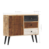 Sideboard 88x30x73 cm Solid Mango Wood 282876