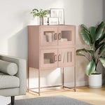 ZNTS Highboard Pink 68x39x107 cm Steel 853345