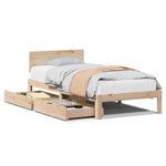 Bed Frame with Drawers without Mattress 75x190 cm Small Single 3301968