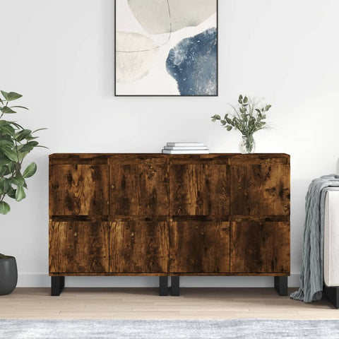 Sideboards 2 pcs Smoked Oak Engineered Wood 3190186