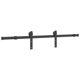 Sliding Door Hardware Kit 152 cm Steel Black 4009714