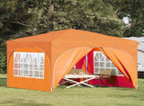 Pop-up Party Tent 290 x 290 x 245 cm Orange 42019877