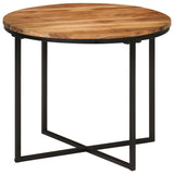 Coffee Table 55x55x45 cm Solid Wood Acacia and Iron 372741