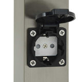 Bollard Lights with Outlet 3 pcs 50 cm Stainless Steel IP44 4006060