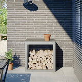 Firewood Rack 60x40x60 cm Stainless Steel 851007