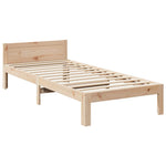 ZNTS Family Bed Frame No Mattress 270x200 cm Solid Wood Pine 3324574