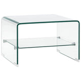 Coffee Table Clear Tempered safety glass Compact Coffee Table 284744