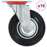 16 pcs Swivel Casters 125 mm 277973