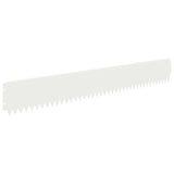 Lawn Edging 10 pcs 103 x 15 cm Steel White 8008353