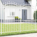 Garden Fence Woerden White 240 x 215 cm Powder-coated steel 42003972