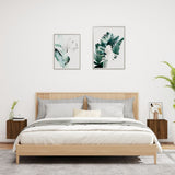 TV Wall Cabinets with LED Lights 2 pcs Brown Oak 30.5x35x30 cm 837231