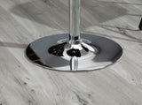 Modern Height Adjustable Counter Bar Table with 360&deg Swivel Tabletop and Electroplating Metal T3398P342992