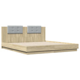 Bed Frame Sonoma oak Engineered wood, Plywood Super King 3209991