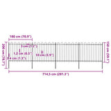 Garden Fence Steel Tough Modern 277677