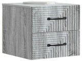 Wall-Mounted Bedside Cabinet Grey Sonoma 34.5 x 33 x 40 cm 898647