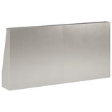Retaining Wall 4 pcs 40 x 12 x 30 cm Stainless Steel Silver 3449055