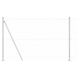 Welded Wire Fence with Concrete Base 10 x 1.5 m 3353777
