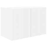 TV Wall Cabinet Set Wall-mounted 4 pcs White Engineered Wood 3408934